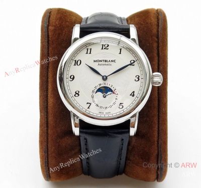 Swiss Montblanc Star Legacy Moon phase U0116508 White Dial Watch - Best 1:1 Replica